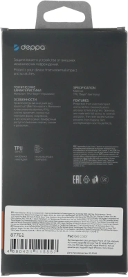 Чехол (клип-кейс) Deppa для Apple iPhone 12 mini Gel Color красный (87761)