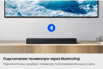 Саундбар Samsung HW-B400F/RU 2.1 40Вт черный