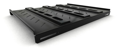 Полка стационарная Hyperline TSH3H-650-RAL9004 1U нагр.:100кг. 19" 650мм черный