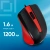 Мышь Оклик 225M черный/красный оптическая 1200dpi USB для ноутбука 3but (288237)