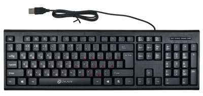 Клавиатура Оклик 120M черный USB (1083044) кабель 1.6м