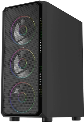 Корпус Bloody CC-126 черный без БП ATX 8x120mm 2xUSB2.0 1xUSB3.0 audio bott PSU
