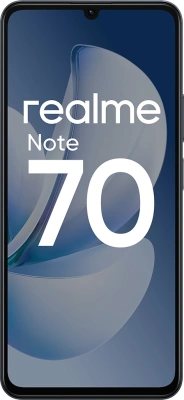 Смартфон Realme RMX5313 Note 70 128Gb 6Gb черный моноблок 3G 4G 6.7" 720x1600 Android 15 13Mpix 802.11 a/b/g/n/ac NFC GPS GSM900/1800 GSM1900