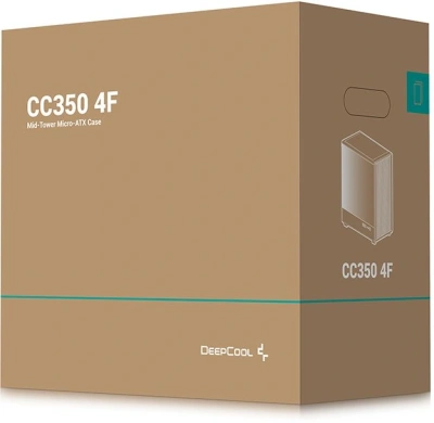 Корпус Deepcool CC350 4F черный без БП mATX 8x120mm 2x140mm 2xUSB2.0 1xUSB3.0 audio bott PSU