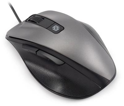 Мышь Оклик 504M черный/серый оптическая 3600dpi silent USB 6but (2004741)