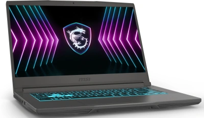 Ноутбук MSI Thin 15 B2RVE-3450XRU Core 5 210H 16Gb SSD512Gb NVIDIA GeForce RTX4050 6Gb 15.6" IPS FHD (1920x1080) без ОС grey WiFi BT Cam (9S7-16R831-3450)