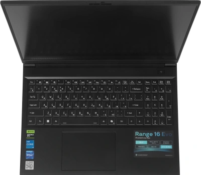Ноутбук Thunderobot Range 16 Evo Core i5 13420H 16Gb SSD1Tb NVIDIA GeForce RTX5050 8Gb 16" IPS QHD (2560x1600) FreeDOS black WiFi BT Cam (JT009P00KRU)
