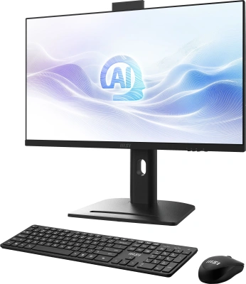 Моноблок MSI Modern AM273QP AI 1UM-088XRU 27" WQHD Core Ultra 7 155H (1.4) 32Gb SSD1Tb Arc graphics CR без ОС 2.5xGbitEth WiFi BT 150W клавиатура мышь Cam черный 2560x1440