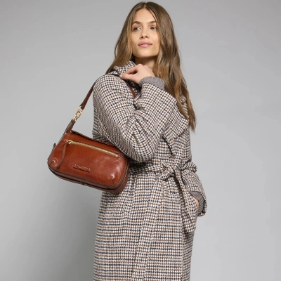 Сумка The Bridge Ingrid 04571501/14 коричневая натур.кожа