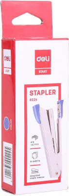 Степлер Deli E0224 Start N10 (15листов) встроенный антистеплер ассорти 50скоб коробка