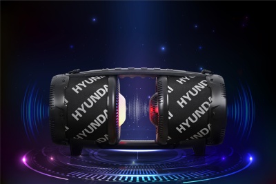 Минисистема Hyundai H-MAC220 черный 45Вт FM USB BT SD/MMC