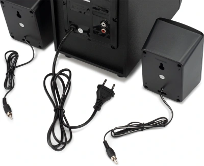 Микросистема Hyundai H-MS1404 черный 30Вт FM USB BT