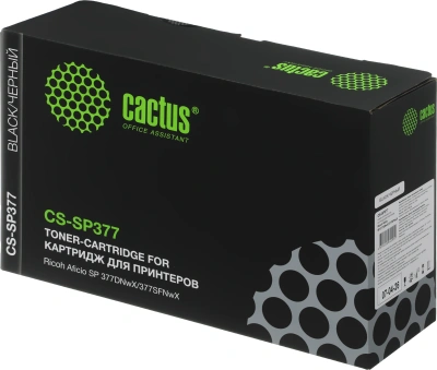 Картридж лазерный Cactus CS-SP377 408162 черный (6400стр.) для Ricoh Aficio SP 377DNwX/377SFNwX