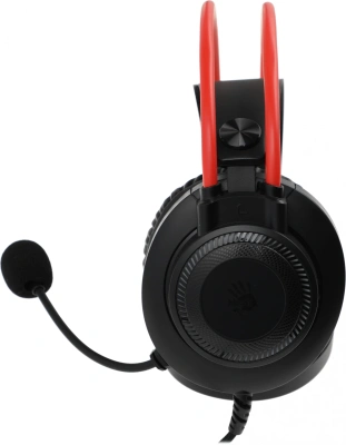 Наушники с микрофоном A4Tech Bloody G200 черный/красный 2м мониторные оголовье (G200 AUX3.5-4PIN +USB)