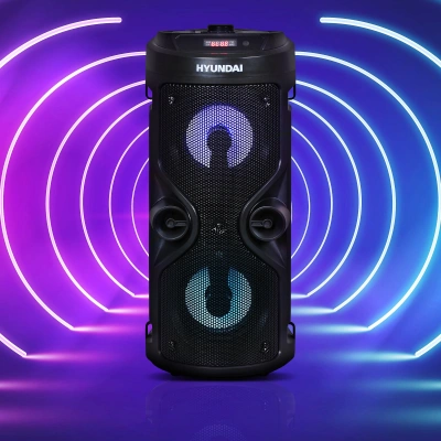 Минисистема Hyundai H-MC150 черный 50Вт FM USB BT SD/MMC