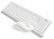 Клавиатура + мышь A4Tech Fstyler FG1012 клав:белый мышь:белый USB беспроводная Multimedia (FG1012 WHITE)