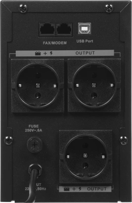 Источник бесперебойного питания Ippon Back Basic 1050S New Euro 600Вт 1050ВА черный