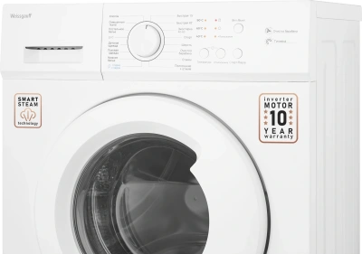 Стиральная машина Weissgauff WM 4506 Inverter Steam класс: A+++ загр.фронтальная макс.:6кг белый инвертор