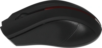 Мышь Оклик 615MW черный/красный оптическая 1200dpi беспров. USB для ноутбука 3but (412861)