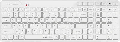 Клавиатура A4Tech FBK27C AS белый USB беспроводная BT/Radio slim Multimedia