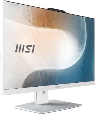 Моноблок MSI Modern AM242P 1M-1022XRU 23.8" Full HD Core 5 120U (1.4) 16Gb SSD512Gb Graphics без ОС GbitEth WiFi BT 120W клавиатура мышь Cam белый 1920x1080