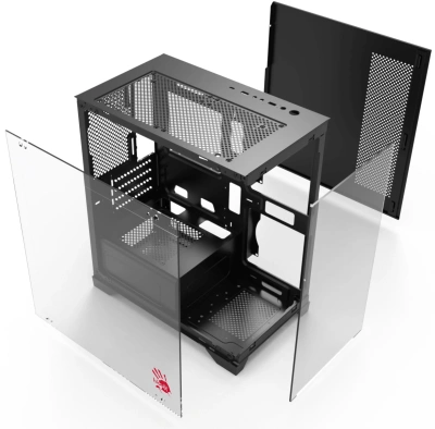 Корпус Bloody BD-CC103 черный без БП mATX 7x120mm 1xUSB2.0 1xUSB3.0 audio bott PSU