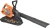 Воздуходувка-пылесос Carver СBV 01BL40-240 400Вт пит.:от аккум. оранжевый/черный