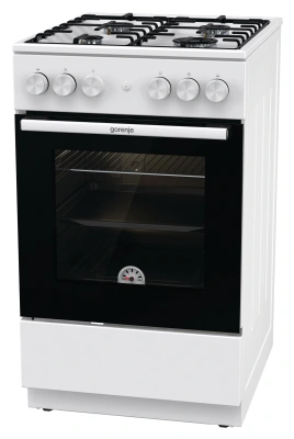 Плита Газовая Gorenje GG5A12WH белый (без крышки) реш.сталь