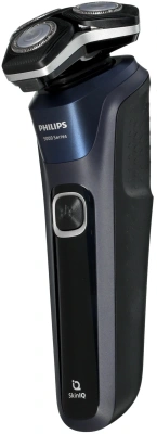 Бритва роторная Philips Series 5000 S5885/10 реж.эл.:3 питан.:аккум. черный/синий