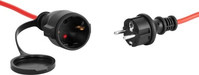 Сетевой удлинитель Buro BU-PS1.10/R-16 10м (1 розетка) красный (коробка)