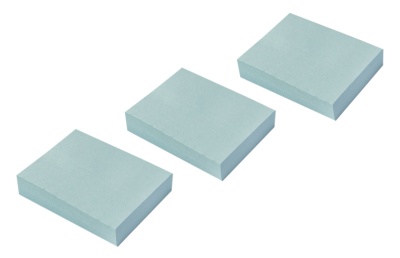 Блок самоклеящийся бумажный Silwerhof 38x51мм 100лист. 75г/м2 пастель голубой европодвес (упак.:3шт)