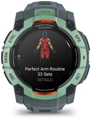 Смарт-часы Garmin Instinct 3 1.3" AMOLED корп.бирюзовый рем.бирюзовый (010-03020-01)