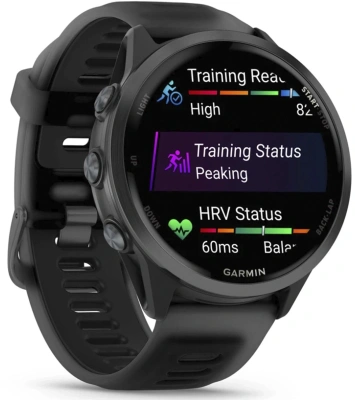 Смарт-часы Garmin Forerunner 570 47mm 47мм 1.4" AMOLED корп.черный рем.черный (010-02971-00)