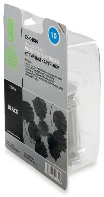 Картридж струйный Cactus CS-C4844 №10 черный (72мл) для HP BIJ 1000/1100/1200/2200/2300/2600/2800 с чипом