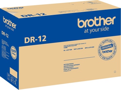 Блок фотобарабана Brother DR12 ч/б:12000стр. для DCPL2551DN/MFCL2751DW/HLL2371DN Brother