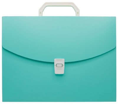 Портфель Бюрократ Пастель PASTPP01GRN 1 отдел. A4 пластик 0.7мм мятный