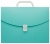 Портфель Бюрократ Пастель PASTPP01GRN 1 отдел. A4 пластик 0.7мм мятный