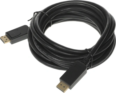 Кабель аудио-видео Buro v 1.2 DisplayPort (m)/DisplayPort (m) 5м. позолоч.конт. черный (BHP DPP_1.2-5)