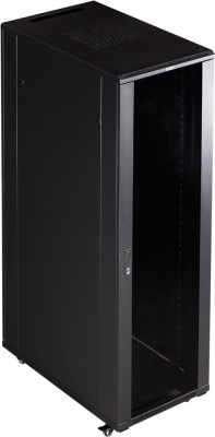 Шкаф коммутационный Lanmaster Business (TWT-CBB-32U-6X8-P1) напольный 32U 600x800мм пер.дв.перфор. задн.дв.перфор.2-хст. 2 бок.пан. 800кг черный 726мм 74.5кг 1610мм IP20 сталь