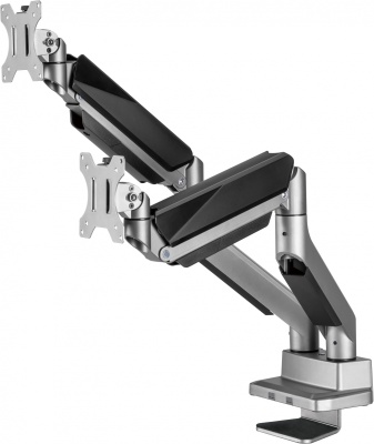 Кронштейн для мониторов Ultramounts UM718 серый 17"-35" макс.15кг крепление к столешнице поворот и наклон