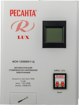 Стабилизатор напряжения Ресанта АСН-12000Н/1-Ц 12кВА однофазный серый (63/6/22)