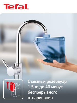 Отпариватель напольный Tefal IT2460E0 1800Вт белый/голубой