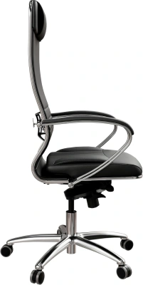 Кресло Метта Samurai KL-1 черный сиденье черный экокожа с подголов. крестов. алюминий хром