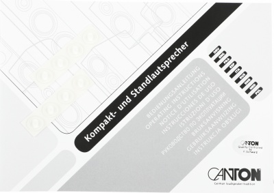 Фронтальные колонки Canton GLE 420.2 2.0 130Вт черный (в комплекте: 2 колонки)