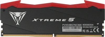 Память DDR5 2x24GB 7600MHz Patriot PVX548G76C36K Viper Xtreme 5 RTL Gaming PC5-60800 CL36 DIMM UDIMM ECC 288-pin 1.45В с радиатором Ret