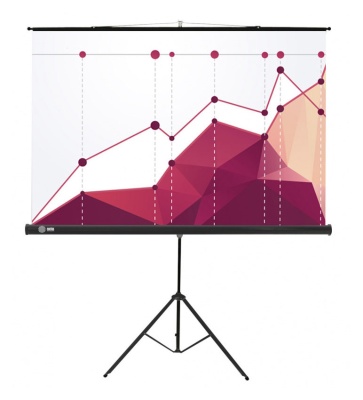 Экран Cactus 100" 180x180см Triscreen CS-PST-180x180 1:1 напольный рулонный черный