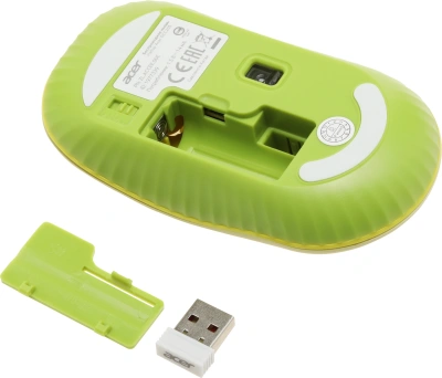 Клавиатура + мышь Acer OCC205 клав:зеленый/желтый мышь:зеленый/желтый USB беспроводная slim Multimedia (ZL.ACCEE.00E)