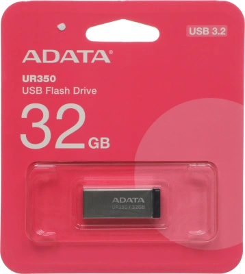 Флеш Диск A-Data 32GB UR350 UR350-32G-RSR/BK USB3.2 серебристый/черный