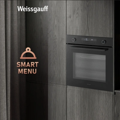 Духовой шкаф Электрический Weissgauff EOM 741 PDB Black Edition черный