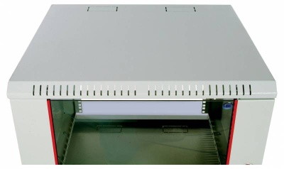 Шкаф коммутационный ЦМО ШРН-Эконом (ШРН-Э-6.350.1) настенный 6U 600x350мм пер.дв.металл 85кг серый 300мм 11кг 180град. 345мм